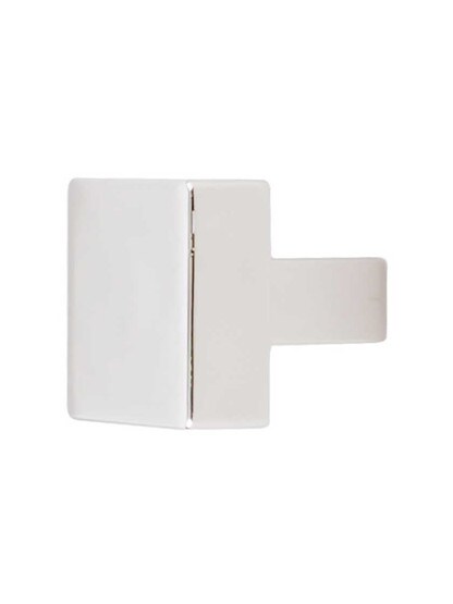 Channing Cabinet Knob - 1 1/16 inch Square in Polished Nickel.
